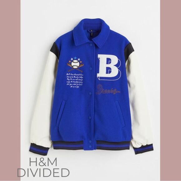 Divided Jackets & Blazers - NEW BROOKLYN VARSITY JACKET - Royal Blue | NWT Sz S